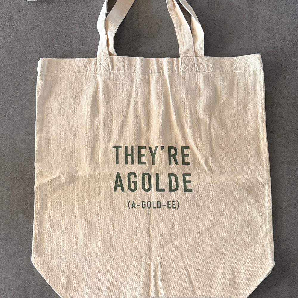 AGOLDE Large Reusable Canvas Tote